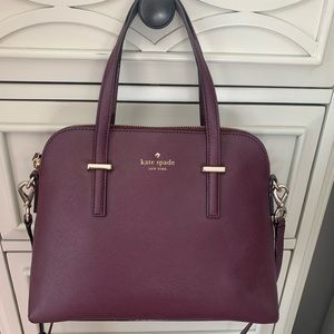 Kate spade maise bag burgundy